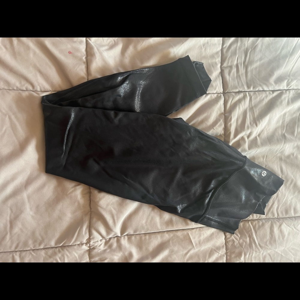 Lululemon Wunder Under Foil Leggings